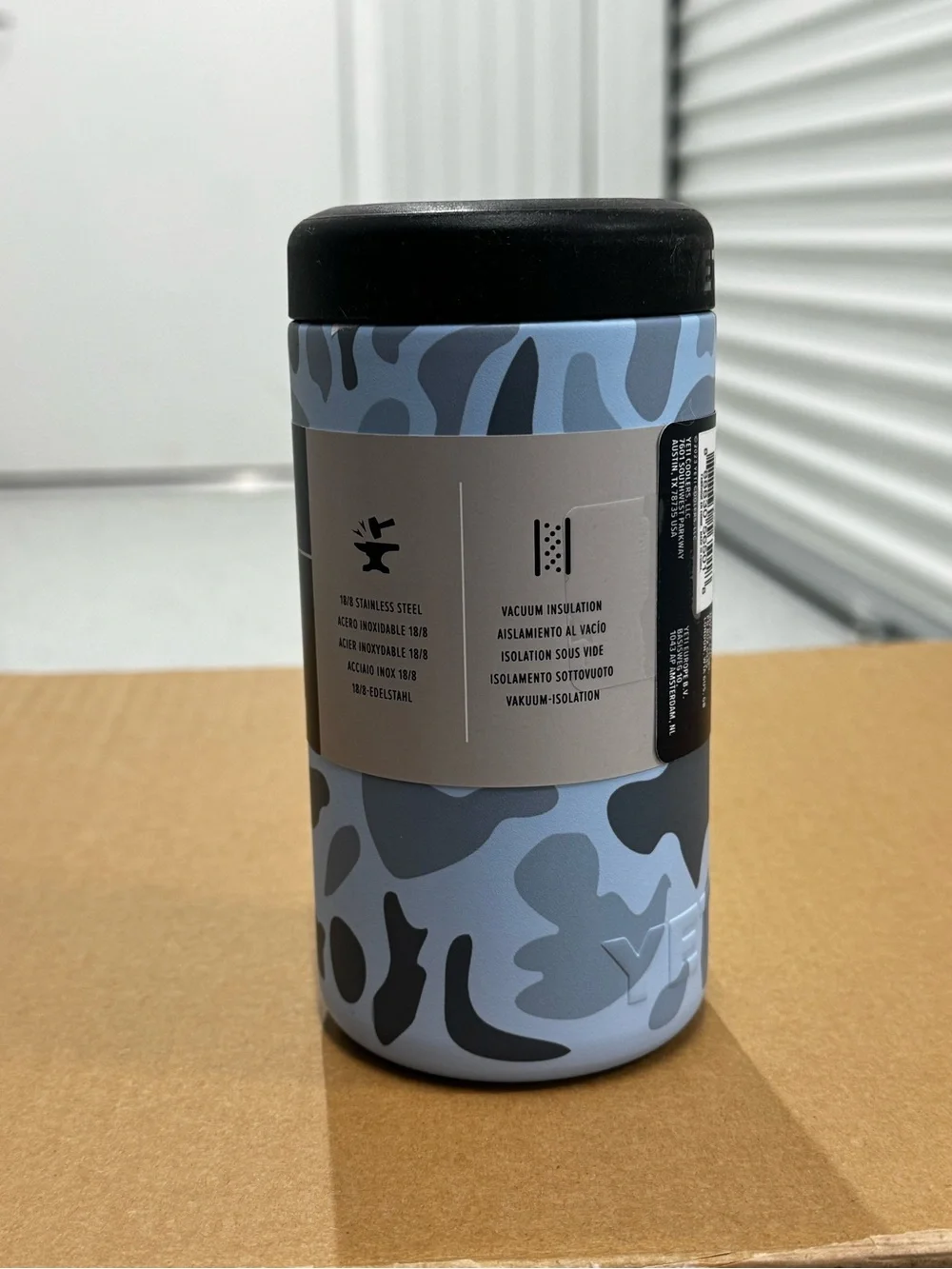 Yeti Rambler Colster Tall Can Insulator in Blue Camo | New
